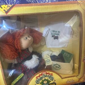 Cabbage Patch Kids Doll with Red Hair and Scottish Outfit - vintage